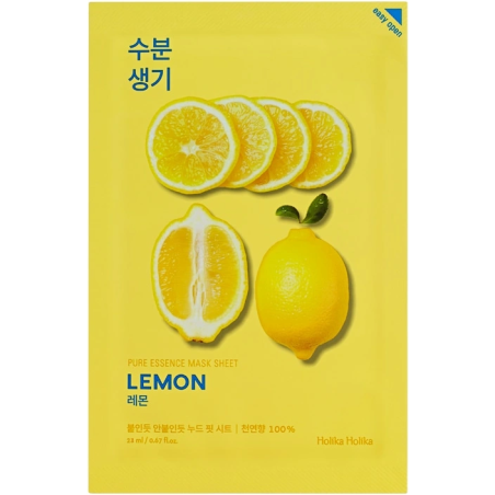 HOLIKA HOLIKA Pure Essence Mask Sheet Lemon 23ml HOLIKA HOLIKA Pure Essence Mask Sheet Lemon 23ml